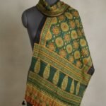 Rang Mahal Ajrakh Modal Silk Stole - Image 7