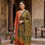 Rang Mahal Ajrakh Modal Silk Stole - Image 4