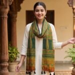Rang Mahal Ajrakh Modal Silk Stole - Image 3