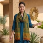 Rang Mahal Ajrakh Modal Silk Stole - Image 2