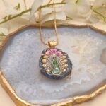 Rang Mahal Meenakari Agate Necklace
