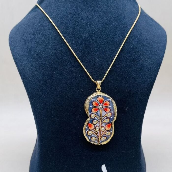 Rangmanch Meenakari Agate Jewelry Set - Image 3