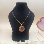 Rangrez Beauty Meenakari Agate Necklace - Image 3