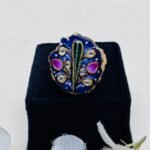 Rangrez Treasure Meenakari Agate Jewelry Set - Image 5
