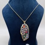 Rangriti Meenakari Agate Jewelry Set - Image 3