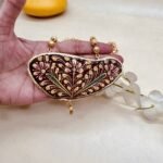 Rangsaaz Meenakari Agate Necklace - Image 2