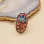 Rani Bagh Agate Meenakari Ring - Image 2