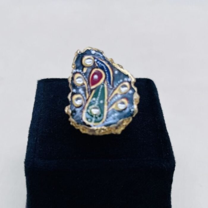 Rooh-e-Rang Meenakari Agate Jewelry Set - Image 5