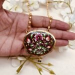 Roopkala Meenakari Agate Necklace - Image 2