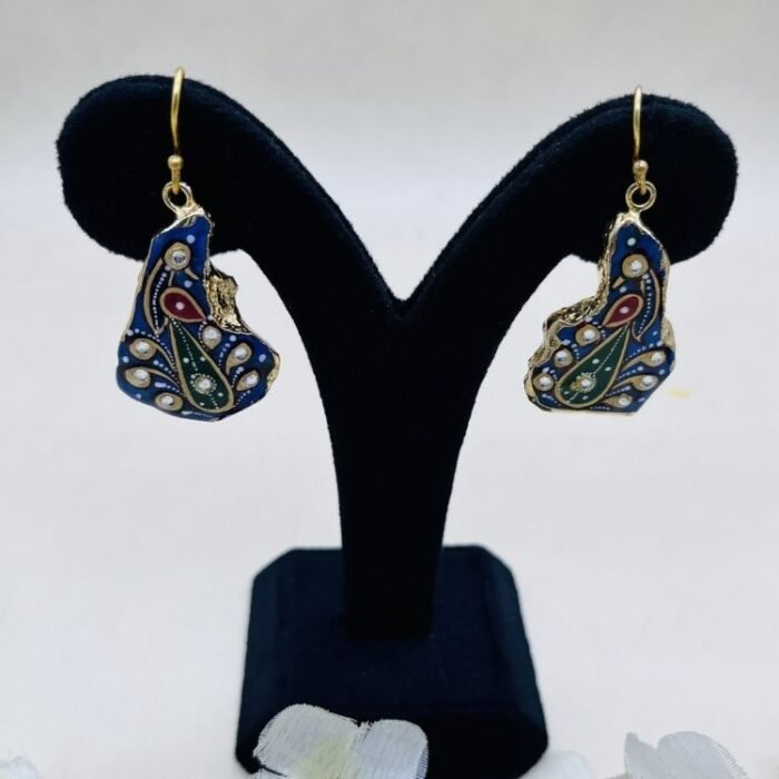 Roopkala Meenakari Agate Jewelry Set - Image 3