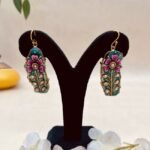 Rose Palace Meenakari Agate Jewelry Set - Image 3