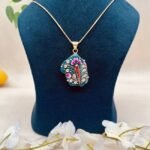 Royal Jharokha Meenakari Agate Jewelry Set - Image 2