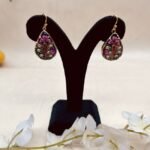 Royal Jharokha Meenakari Agate Jewelry Set - Image 3