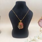 Royal Jharokha Meenakari Agate Necklace - Image 3