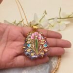 Royal Jharokha Meenakari Agate Necklace - Image 2