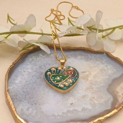 Satrangi Jewel Meenakari Agate Necklace