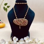 Satrangi Rooh Meenakari Agate Necklace - Image 3