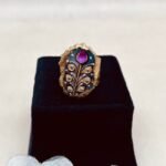 Sheesh Mahal Meenakari Agate Jewelry Set - Image 4