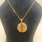 Sheesh Mahal Meenakari Agate Necklace - Image 4