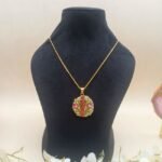 Sheesh Mahal Meenakari Agate Necklace - Image 3