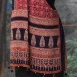 Sunehri Ajrakh Modal Silk Stole - Image 7