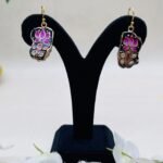 Sunehri Katha Meenakari Agate Jewelry Set - Image 3