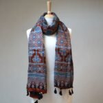 Surmayi Sandhya Ajrakh Modal Silk Stole
