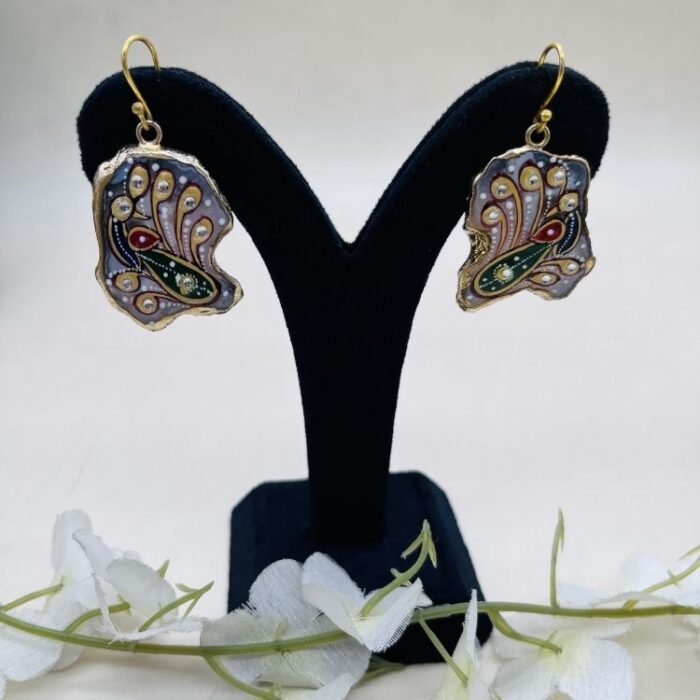Sutradhar Meenakari Agate Jewelry Set - Image 4