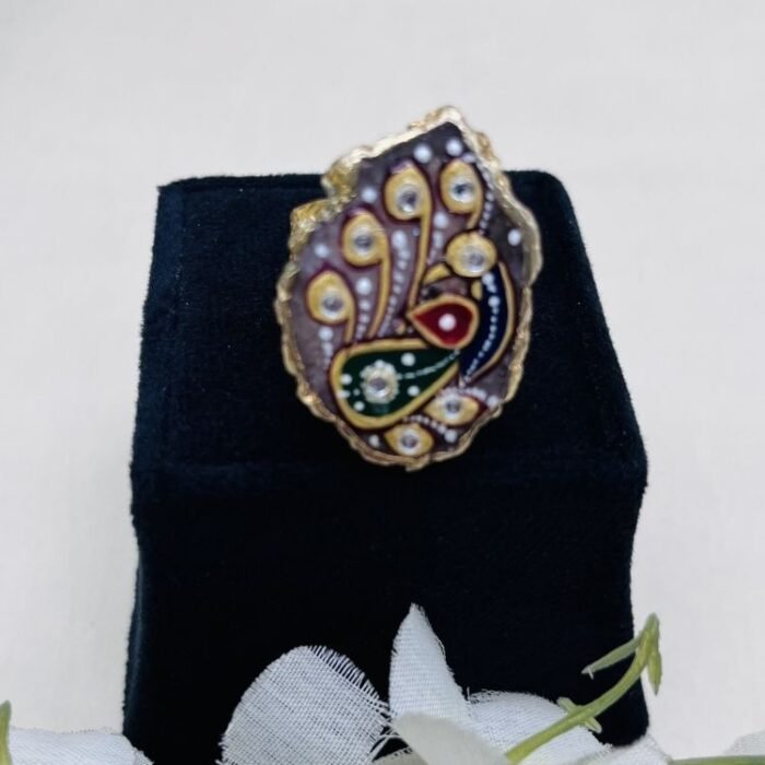 Sutradhar Meenakari Agate Jewelry Set - Image 5