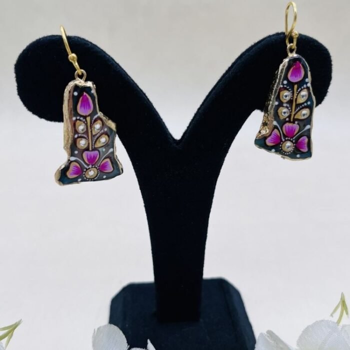 Virasat Bloom Meenakari Agate Jewelry Set - Image 4
