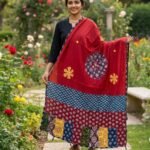 Virasat Touch Ajrakh Cotton Dupatta - Image 8