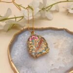 Zari Blossom Meenakari Agate Necklace