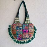 Dark Green Matka Banjara Bag - Image 4