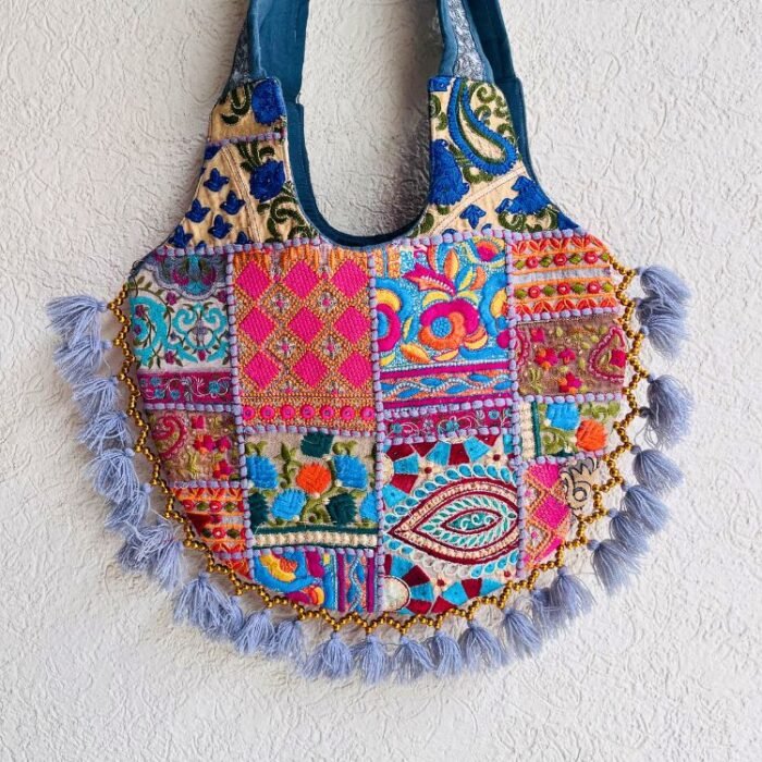 Grey Matka Banjara Bag - Image 5
