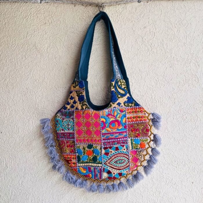 Grey Matka Banjara Bag - Image 4