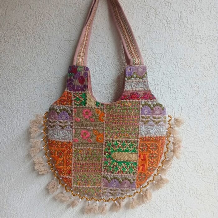 Beige Matka Banjara Bag - Image 4