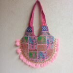 Pink Green Matka Banjara Bag - Image 4