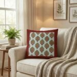 Guldaan Bloom Block Print Cushion Cover Set of 2 - Image 5