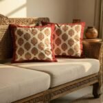 Guldaan Bloom Block Print Cushion Cover Set of 2 - Image 6
