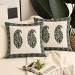 Gulshan Twin Block Print Cushion Cover Set of 2 - Image 8