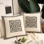 Jaal Medallion Block Print Cushion Cover Set of 2 - Image 7