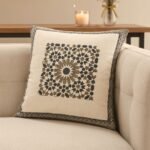 Jaal Medallion Block Print Cushion Cover Set of 2 - Image 3