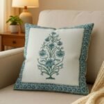 Neel Pushp Block Print Cushion Cover Set of 2 - Image 6