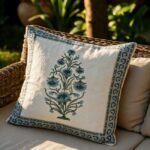 Neel Pushp Block Print Cushion Cover Set of 2 - Image 3