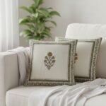 Sunehri Guldaan Block Print Cushion Cover Set of 2 - Image 5