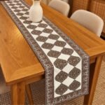 Rangmahal Rani Jaal Hand Block Printed Cotton Table Runner - Image 2