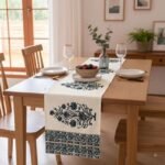 Aangan Riwaayat Hand Block Printed Cotton Table Runner