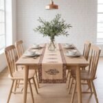 Charbagh Bloom Hand Block Printed Cotton Table Runner - Image 3