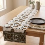 Gulrang Jaal Hand Block Printed Cotton Table Runner - Image 6