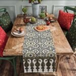 Heritage Jaal Hand Block Printed Cotton Table Runner - Image 3